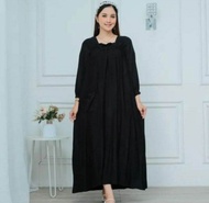 DRESS FUJI JUMBO RAYON POLOS TERBARU / DRESS MIDI MODERN VIRAL/DRESS BUSUI KEKINIAN