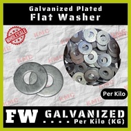 ➖ ↑ ◲ Flatwasher - Plain Washer - Flat washer Galvanized/GI Plated Per Kg