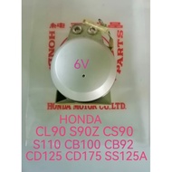 HONDA CL90 S90Z CS90 S110 CB100 CB92 CD125 CD175 SS125A NOS GENUINE HORN ASSY 6V MITSUBA MADE IN JAP
