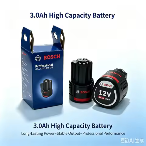 BOSCH 12V 3.0Ah Rechargeable Li‑ion Replacement Battery for BAT411 BAT412 BAT413 GLI GOP GST Cordles