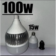 100w light bulb, free 1 15w bulb, get 1 holder