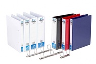 F1 EAST-FILE A4 2D/3D/4D PVC WHITE RING FILE 25mm/40mm/50mm/65mm/80mm