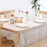 3bag 15pcs Plastic Disposable Dinner Table Cloth Plastic Cover 3 - 5Feet Table Tableware Kitchenware