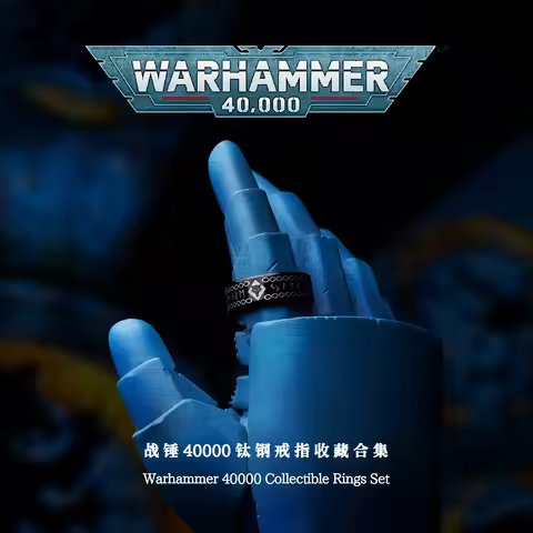 Starforged Genuine Warhammer 40K Collectible Rings Set Cartoon Game Peripheral Decoration Collection