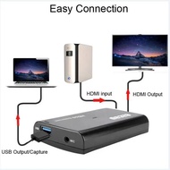 1080p Audio Video Capture Card Game Recording Box Live Steraming plate Support Mic In HDMI Loop for 