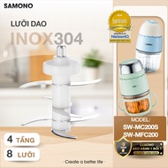 8-blade replacement blade - Accessory for Samono SW-MC200S/MFC200 mini blender type 0.3L - Please ch