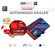 SanDisk GamePlay microSD (128GB/256GB/512GB/1TB) C10 V30 U3 190MB/s A2 Card (Support AAA/3D/VR game 