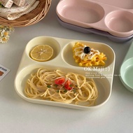 High-value Ceramic Compartment Plate Adult 211 Fat-reducing Compartment Plate Household Compartment 