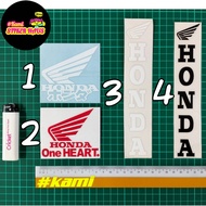 Honda One Heart / Honda Design Sticker Cutting Designs #hondamotor #restore #coverset #ex5 Tank Moto
