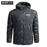 JEEP SPIRIT 1941 ESTD Hiking Jacket Men Shark Soft Shell Military Tactical Jackets Waterproof Windbr