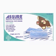 Assure Surgical Face Mask For Children  (With Assure Logo) 3ply Earloop 50pcs