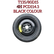 Spare Tyre / Tire 15 Inch 4H PCD114.3 (T135/80 D15) Proton Iriz Perdana Gen2 Tayar Ganti 15 Inci 4H 