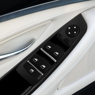 yolandd -พวงมาลัยซ้ายสำหรับ Bmw 5 Series F10 F11 520 525ประตูรถภายในมือจับแผ่นครอบดึงแผงประตูด้านใน 