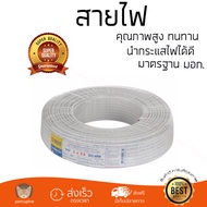สายไฟ สายไฟฟ้า คุณภาพสูง สายไฟ VAF BCC 2x2.5SQ.MM 100M ขาว BCC VAF 2X2.5 SQ.MMX100ม. นำกระแสไฟได้