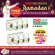 🚀 PROMO RAMADAN - 6 BOTOL DND 369 Sacha Inchi Oil by DR NOORDIN DARUS (DND) LULUS KKM MAL18036146TC. FREE SEJADAH 🎉