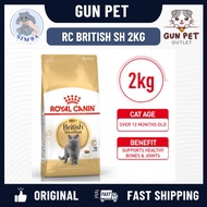 Gun Pet Royal Canin British Shorthair Adult (2kg) Dry Cat Food Makanan Kucing – Feline Breed Nutriti