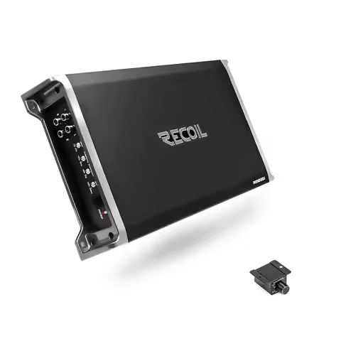 RED1200-1 2500 Watts Class-D Strappable Car Audio Mono-Block Subwoofer Amplifier, 1 Ohm Stable, Remo