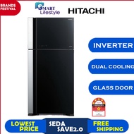 Hitachi Inverter Big 2 Glass Refridgerator (601L) R-VG710P7M -1