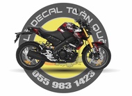 tem trùm xe MT15 mẫu Độ Mixi decal 3 lớp chống nước chống xước và dễ dán