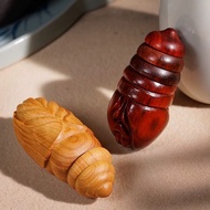 Red Sandalwood Carved Cicada Cicada Cicada Handle Piece Wooden Play Wooden Cicada Cicada Portable Pl