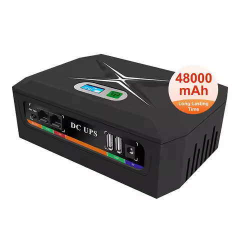 Mini Ups Power Bank Ups 100w 48000mah 5v 9v12v 24v Mini Ups with 12hr Backup Time Uninterruptible Po