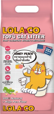Cherie Pet シ ทรายแมว Lola & Co โลล่า แอนด์ โค ทรายเต้าหู้ ทรายแมวเต้าหู้ เกรดพรีเมี่ยม USA QUALITY ข