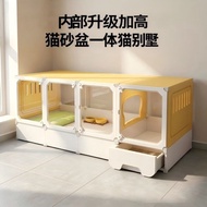 [Selected Goods] Panoramic Cat Cage Cat Delivery Room Household Indoor with Cat Litter Box Toilet In