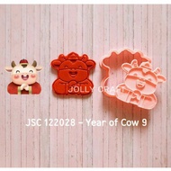 Chinese New YEAR Cookie cutter YEAR OF COW 9