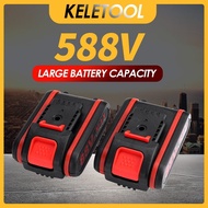 keletool 588VF Cordless Reciprocating Saw Gergaji Elektrik for Wood Metal Cutting with 2 Battery Cha