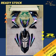 [READY STOCK] COVERSET/BODYSET HONDA RS150/RS150R V2 WINNER 150 (23) REFLECTIVE RAINBOW BLACK