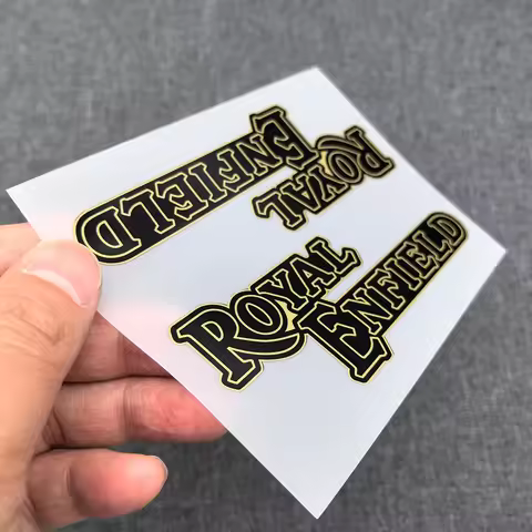 2Pcs Royal Enfield Bullet Constellation Continental Motorcycle Stickers Bike Cycle Decals Motorcycle