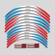 High quality motorcycle wheel decals waterproof Reflective stickers rim stripes For BMW R1200GS R 12