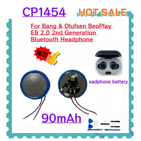 2-10Pcs New CP1454 A3 M1454 90mAh 3.7v Battery For Bang & Olufsen BeoPlay E8 2.0 2nd Generation Blue