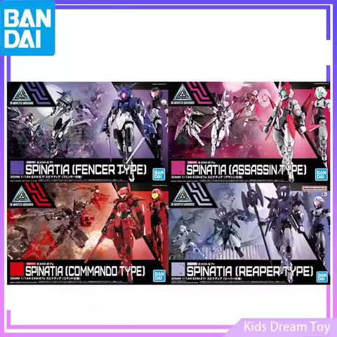 Bandai Original Anime 30MM EXM-E7a/E7c/E7r SPINATIA FENCER ASSASSIN COMMANDO REAPER Type Collection 