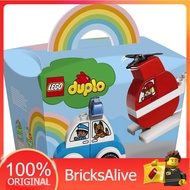 [BricksAlive] LEGO DUPLO Fire Helicopter & Police Car 10957