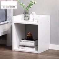 Ikloo minimalist laminated white bedside table side table 31*24*34cm