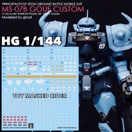 Water DECAL GHOST HG 1/144 MS-07B-G GOUF CUSTOM