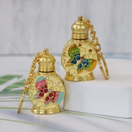 ML Small Perfume Sub-bottling Artificial Enamel Color Diamond Glass Tube Keychain Perfume Bottle p26