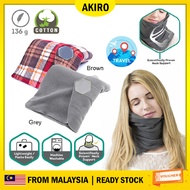 AKIRO Travel Pillow Neck Protector Rest 360 Support Case Fitted Compact 360 Rest Support Neck Protec