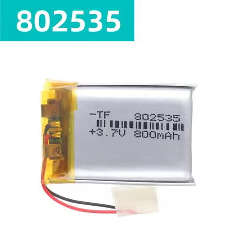 3.7V 800mAh 802535 Lithium Polymer Li-Po li ion Rechargeable Battery For MP3 MP4 MP5 GPS DVD tablet 