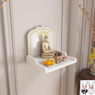 BW-6💚Altar Shelf for God of Wealth Cabinet Wall-Mounted Domestic Incense Burner Altar Table Avalokitesvara Worship USJS