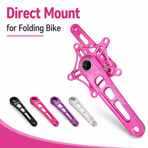 Direct Mount Folding Crankset 3 Bolt Hollowtech 170mm Aluminum 130 Bcd Spider for Dahon Fnhon Bicycl
