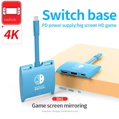 3 in 1 Game Docking Station USB-C to 4K HDTV Hub With PD100W For Nintendo Switch Steam Deck Phone iP
