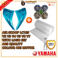 AIR SCOOP YAMAHA LC135 V6 1SET SIDE INNER WITH LOGO SET V2/V3/V4/V5/V6/V7