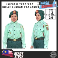 UNIFORM | BAJU KEMEJA TKRS NO.3 LENGAN PANJANG | LONG SLEEVE | KADET REMAJA SEKOLAH (KRS NO.3) I COMBO BERET