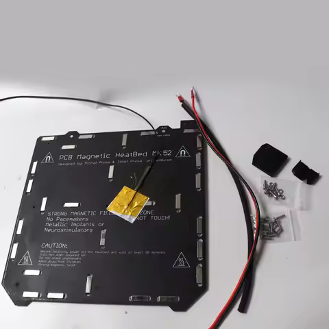 Prusa i3 MK3/MK3S MK52 heated bed 24V assembled, N35UH magnets, power cable, thermistor, textile sle