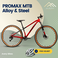 PROMAX MTB ALLOY / STEEL FRAME 27.5/26 MTB 1x7/1x8 Speed  Dual Mechanical Discbrake Internal Cabling