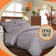 CADAR HOTEL 100% COTTON 7 IN 1 HIGH QUALITY FITTED BEDSHEET WITH COMFORTER