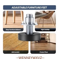 WENNEYWXVZ 8PCS Furniture Leveling Feet, Hardware Tools Table Feet Screw on 1/4In Thread Levelers,  