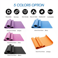 Yoga Mat Exercise Mat Extra Thick Double Layer Non-Slip Fitness Mat Home Fitness Exerciser Mat Pilat